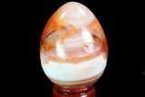 Colorful Carnelian Agate Egg - Madagascar #98574-1